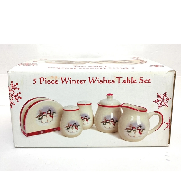 Dolgencorp Other - Dolgencorp 5 Piece Winter Wishes‎ Table Set NEW